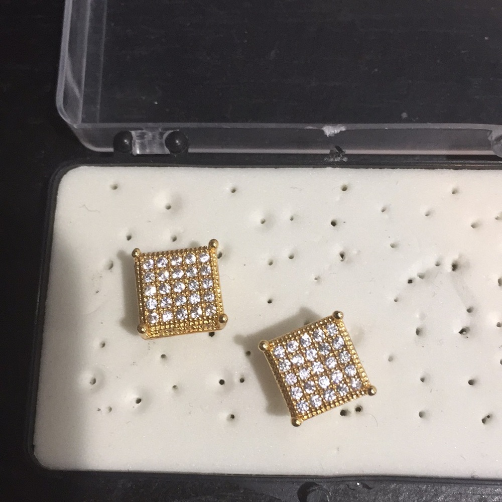14k gold plated earings studs